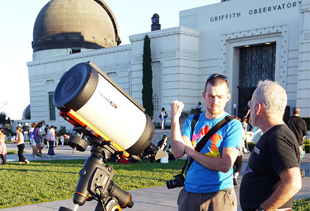 Research trip to Los Angeles Astronomical Society
event